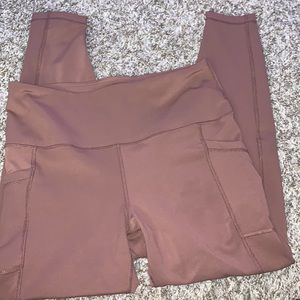 90 Degree by Reflex brown 7/8 leggings with pockets